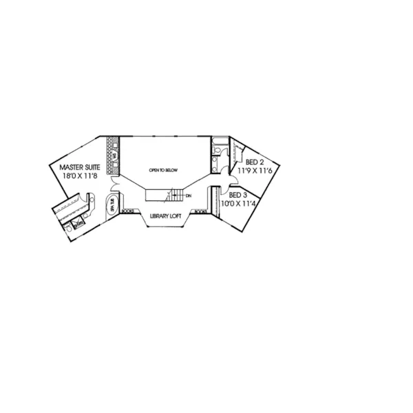 Traditional House Plan Second Floor - Sanborn Valley Luxury Home 085D-0284 - Shop House Plans and More