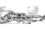 Luxury House Plan Front of Home - Sanborn Valley Luxury Home 085D-0284 - Shop House Plans and More