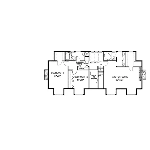 Cape Cod & New England House Plan Second Floor - Cristobelle Cape Cod Home 085D-0289 - Search House Plans and More