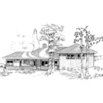 Contemporary House Plan Front of Home - Leominster Rustic Home 085D-0291 - Shop House Plans and More