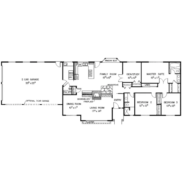 Modern House Plan First Floor - Pembrokshire Ranch Home 085D-0292 - Shop House Plans and More