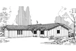 Ranch House Plan Front of Home - Hilleman Park One-Story Home 085D-0294 - Search House Plans and More