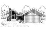 Modern House Plan Front of Home - Frisco Mill Rustic Ranch Home 085D-0299 - Search House Plans and More