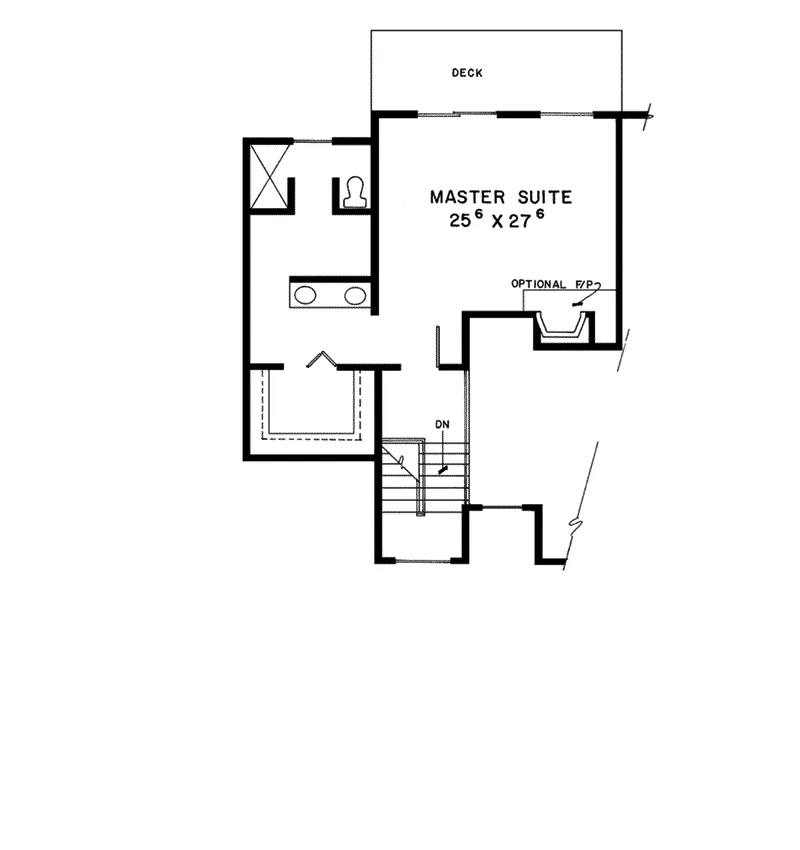 Modern House Plan Second Floor - Gillespie Hollow 085D-0300 - Search House Plans and More