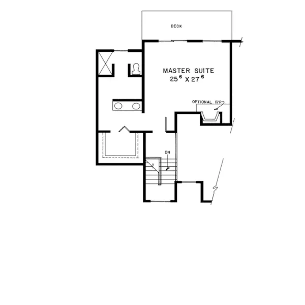 Modern House Plan Second Floor - Gillespie Hollow 085D-0300 - Search House Plans and More