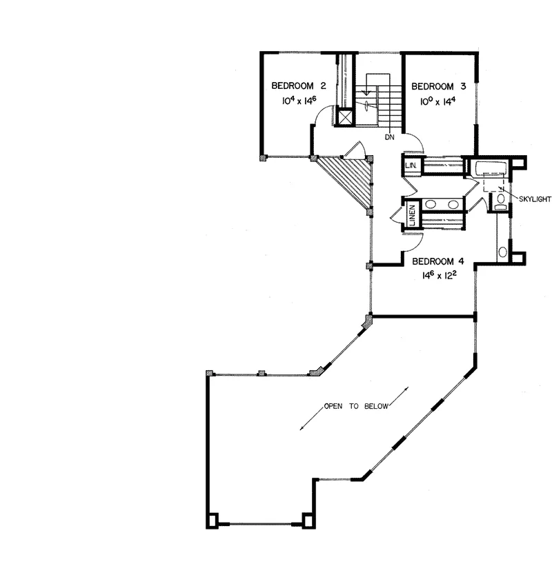 Modern House Plan Second Floor - Chouteau Creek Luxury Home 085D-0309 - Search House Plans and More
