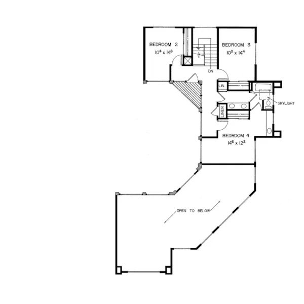 Modern House Plan Second Floor - Chouteau Creek Luxury Home 085D-0309 - Search House Plans and More