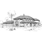 Modern House Plan Front of Home - Chouteau Creek Luxury Home 085D-0309 - Search House Plans and More