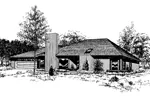 Ranch House Plan Front of Home - Crabtree Cove Ranch Home 085D-0316 - Search House Plans and More