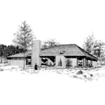 Ranch House Plan Front of Home - Crabtree Cove Ranch Home 085D-0316 - Search House Plans and More