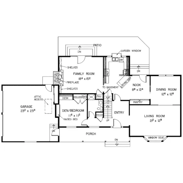 Country House Plan First Floor - Willinghaven Traditional Home 085D-0320 - Shop House Plans and More