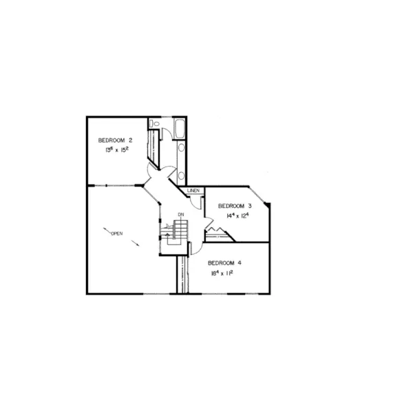 Contemporary House Plan Second Floor - Cuivre River Rustic Home 085D-0323 - Search House Plans and More