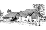 Ranch House Plan Front of Home - Bearden Hollow Ranch Home 085D-0324 - Search House Plans and More