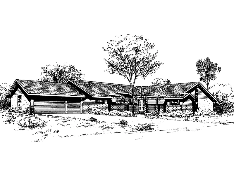 Traditional House Plan Front of Home - Melia Ranch Home 085D-0325 - Shop House Plans and More