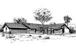 Ranch House Plan Front of Home - Melia Ranch Home 085D-0325 - Shop House Plans and More