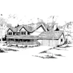 Country House Plan Front of Home - Clemens Creek Country Home 085D-0330 - Search House Plans and More