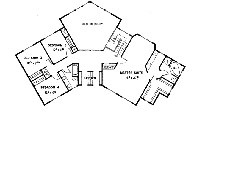 European House Plan Second Floor - Parsberg Tudor Style Home 085D-0331 - Shop House Plans and More