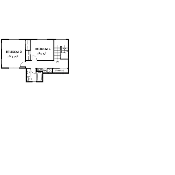 Traditional House Plan Second Floor - Ridge Trail Rustic Home 085D-0333 - Shop House Plans and More