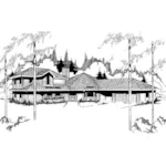 Traditional House Plan Front of Home - Ridge Trail Rustic Home 085D-0333 - Shop House Plans and More