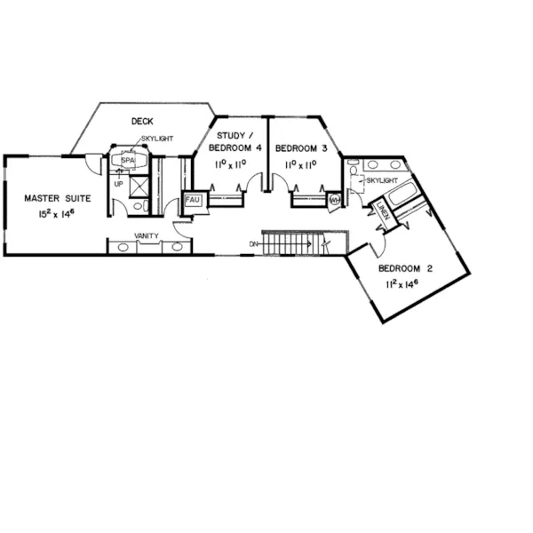 Florida House Plan Second Floor - Sexton Place Spanish Style Home 085D-0337 - Shop House Plans and More