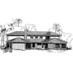 Florida House Plan Front of Home - Sexton Place Spanish Style Home 085D-0337 - Shop House Plans and More