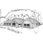 Traditional House Plan Front of Home - Evans Spring Tudor Home 085D-0339 - Search House Plans and More