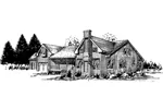 European House Plan Front of Home - Cassville Luxury Home 085D-0341 - Search House Plans and More