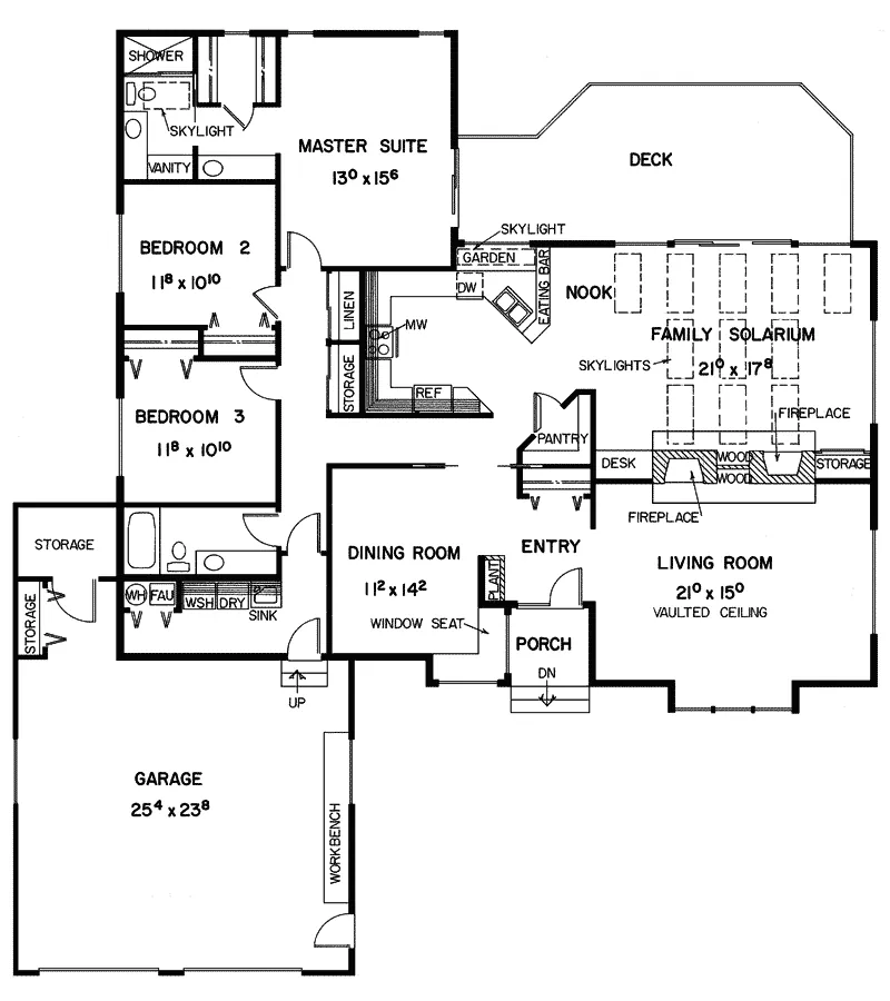 Ranch House Plan First Floor - Holman Hollow Ranch Home 085D-0345 - Search House Plans and More