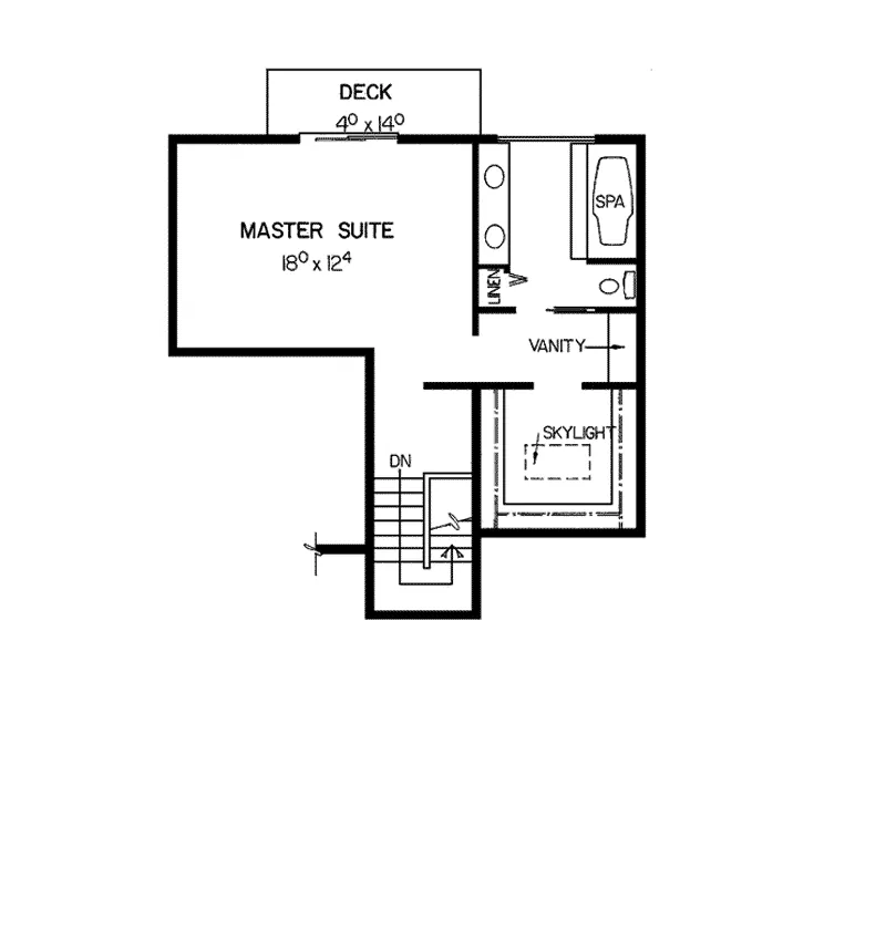 Spanish House Plan Second Floor - Tarlton Point Contemporary Home 085D-0352 - Shop House Plans and More