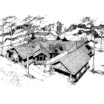 Mountain House Plan Front of Home - Arturo Ranch Home 085D-0355 - Search House Plans and More