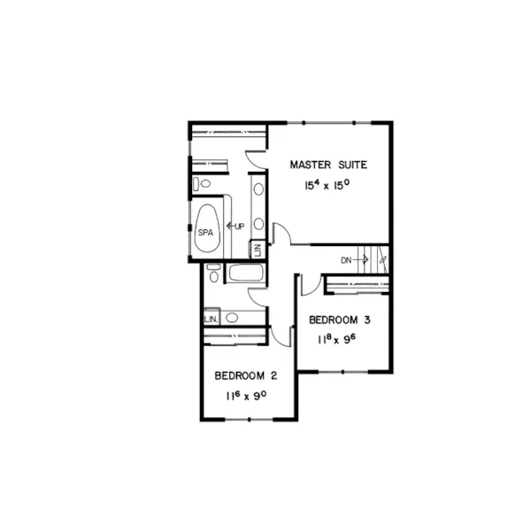 Contemporary House Plan Second Floor - Holly Terrace Contemporary Home 085D-0360 - Search House Plans and More