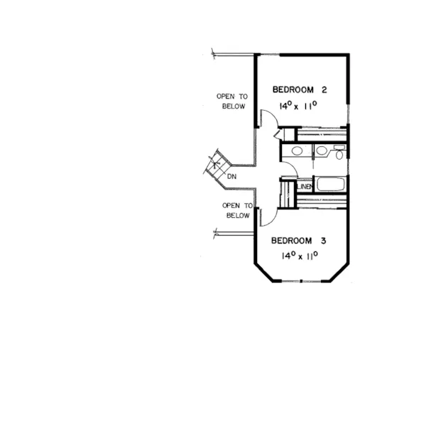 Traditional House Plan Second Floor - Pepperdine Farmhouse 085D-0362 - Shop House Plans and More