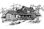 Country House Plan Front of Home - Pepperdine Farmhouse 085D-0362 - Shop House Plans and More