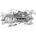 Traditional House Plan Front of Home - Pepperdine Farmhouse 085D-0362 - Shop House Plans and More