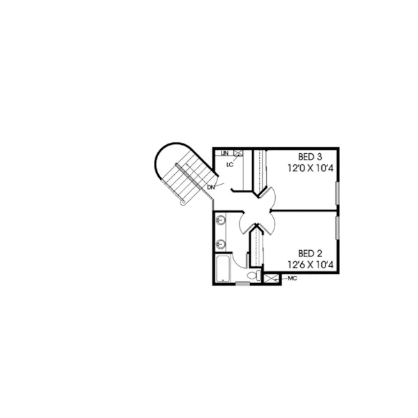 Farmhouse Plan Second Floor - Partridge Berry Farmhouse 085D-0366 - Shop House Plans and More