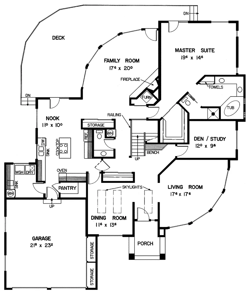 Country House Plan First Floor - Glenboro Country Home 085D-0367 - Search House Plans and More