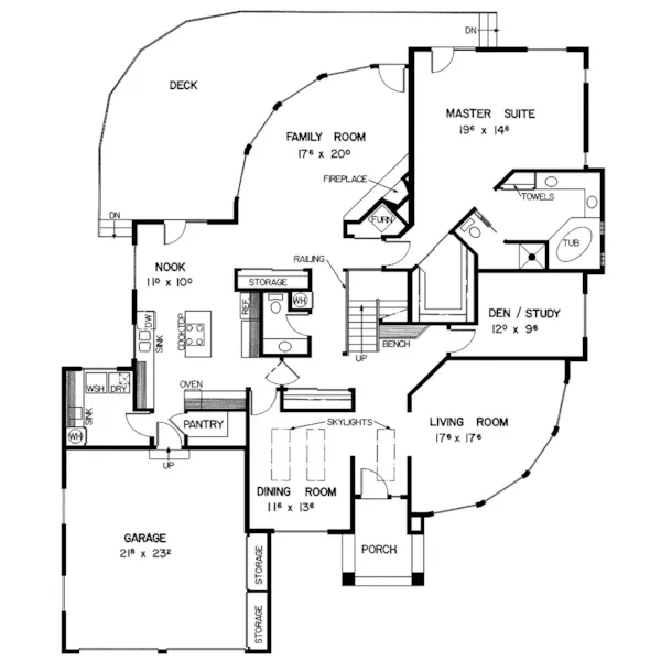 Victorian House Plan First Floor - Glenboro Country Home 085D-0367 - Search House Plans and More