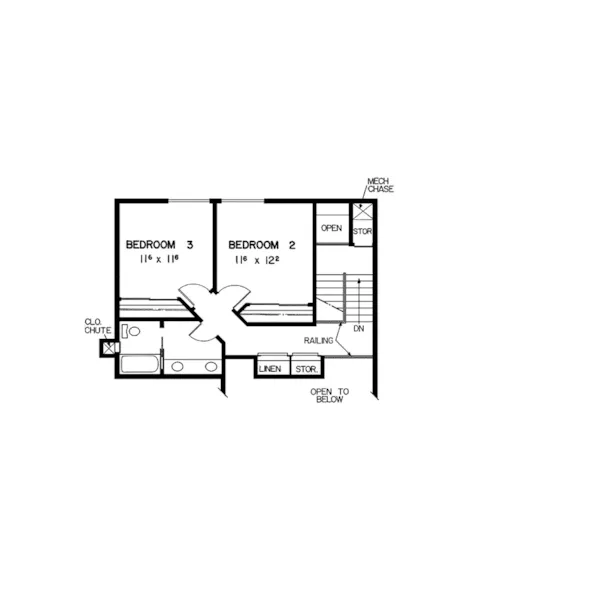 Victorian House Plan Second Floor - Glenboro Country Home 085D-0367 - Search House Plans and More