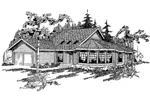Traditional House Plan Front of Home - Glenboro Country Home 085D-0367 - Search House Plans and More