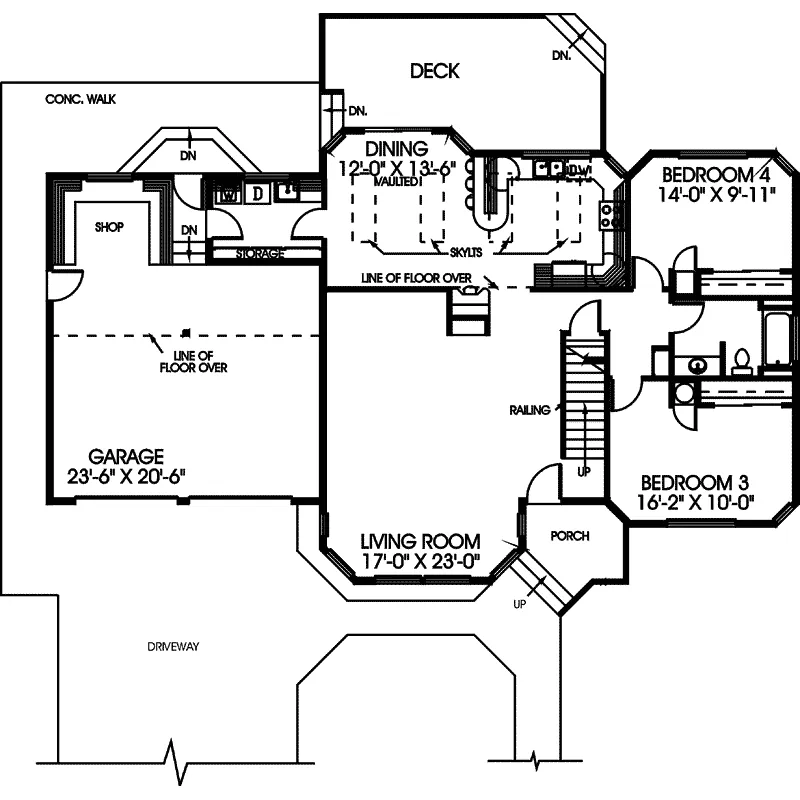 Victorian House Plan First Floor - Talbot Place Contemporary Home 085D-0369 - Shop House Plans and More