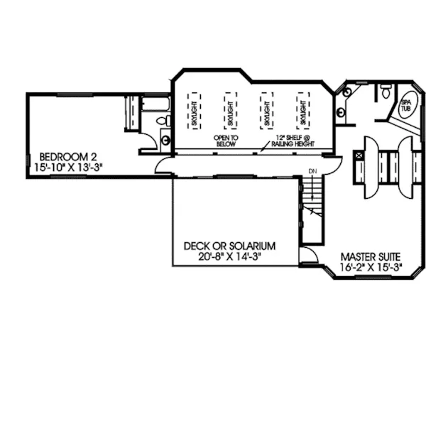 Victorian House Plan Second Floor - Talbot Place Contemporary Home 085D-0369 - Shop House Plans and More