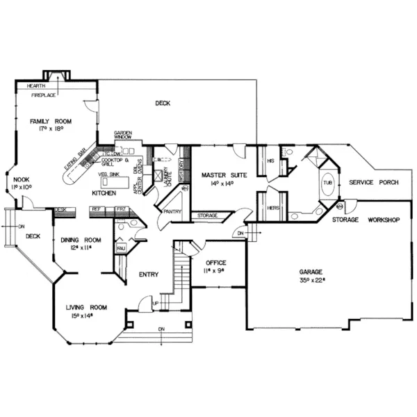 Luxury House Plan First Floor - Colvin Luxury Home 085D-0372 - Search House Plans and More