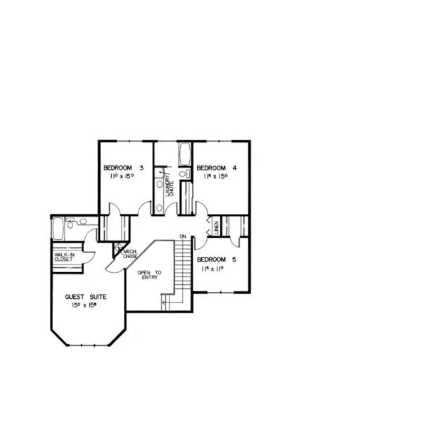 Luxury House Plan Second Floor - Colvin Luxury Home 085D-0372 - Search House Plans and More