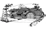 Traditional House Plan Front of Home - Colvin Luxury Home 085D-0372 - Search House Plans and More