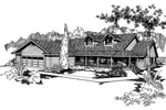 Country House Plan Front of Home - Tangrove Country Farmhouse 085D-0373 - Shop House Plans and More