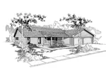 Ranch House Plan Front of Home - Lilly Hollow Cozy Ranch Home 085D-0375 - Shop House Plans and More