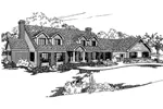 Traditional House Plan Front of Home - Arion Luxury Home 085D-0377 - Search House Plans and More