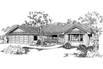Country House Plan Front of Home - Westshyre Ranch Home 085D-0378 - Shop House Plans and More