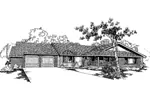 Country House Plan Front of Home - Roderick Falls Country Home 085D-0379 - Shop House Plans and More