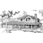 Traditional House Plan Front of Home - Siriana Country Home 085D-0385 - Shop House Plans and More